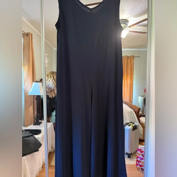 Lularoe Natalie Elegant Navy Jumpsuit EUC - Picture 5 of 5